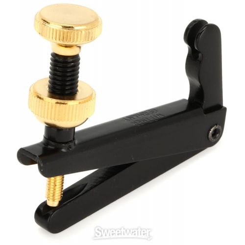  Wittner Stable-style Fine Tuner for 4/4- and 3/4-size Cello (2-Pack) - Black with Gold Screw