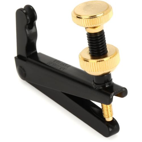  Wittner Stable-style Fine Tuner for 4/4- and 3/4-size Cello (4-Pack) - Black with Gold Screw