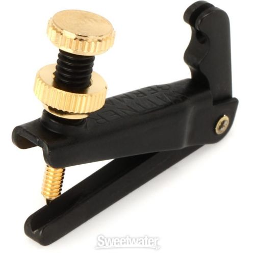  Wittner Stable-style Fine Tuner for 4/4-3/4-size Violin (2-Pack) - Black with Gold Screw