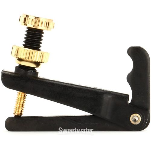  Wittner Stable-style Fine Tuner for 4/4-3/4-size Violin - Black with Gold Screw