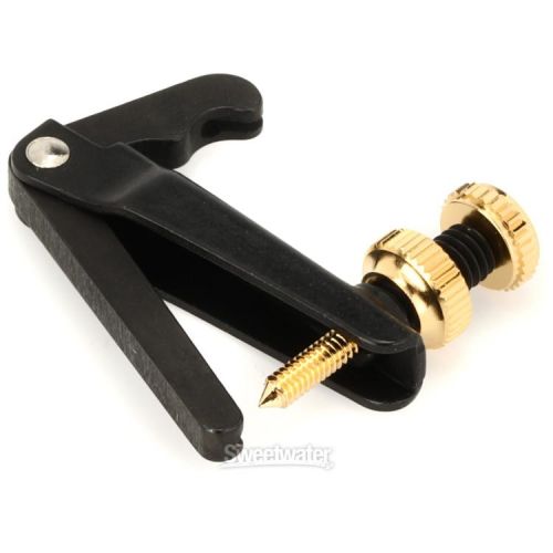  Wittner Stable-style Fine Tuner for 4/4-3/4-size Violin - Black with Gold Screw