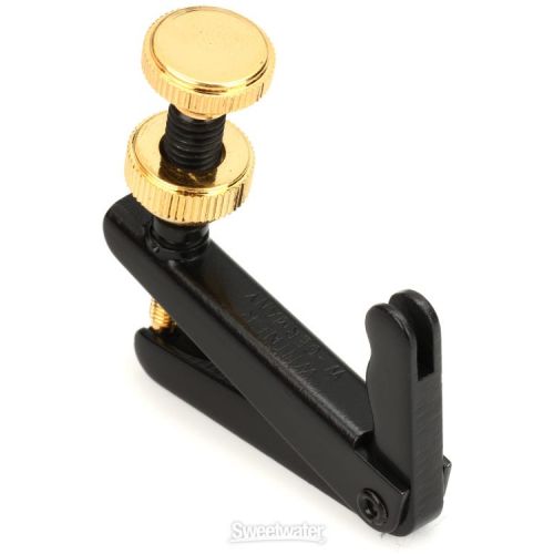  Wittner Stable-style Fine Tuner for 1/2- and 1/4-size Cello - Black with Gold Screw