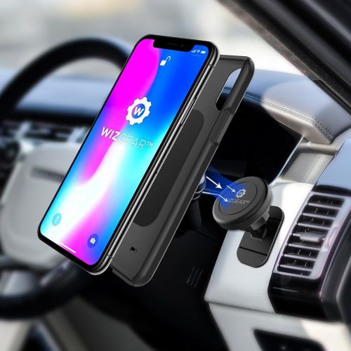  [아마존베스트]Magnetic Mount, WizGear Universal Stick On (2 Pack) Dashboard Magnetic Car Mount Holder, for Cell Phones and Mini Tablets with Fast Swift-snap Technology, Magnetic Cell Phone Mount