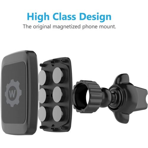  [아마존베스트]Magnetic Phone Car Mount, WizGear Universal Twist-Lock Air Vent Magnetic Car Mount Holder, for Cell Phones with Fast Swift-snap Technology