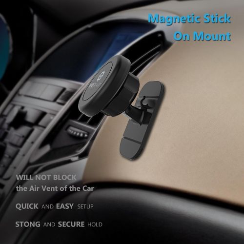  [아마존베스트]WizGear Magnetic Mount, Universal Stick-On Dashboard Magnetic Car Mount Holder, for Cell Phones and Mini Tablets with Fast Swift-snap Technology, Magnetic Cell Phone Mount