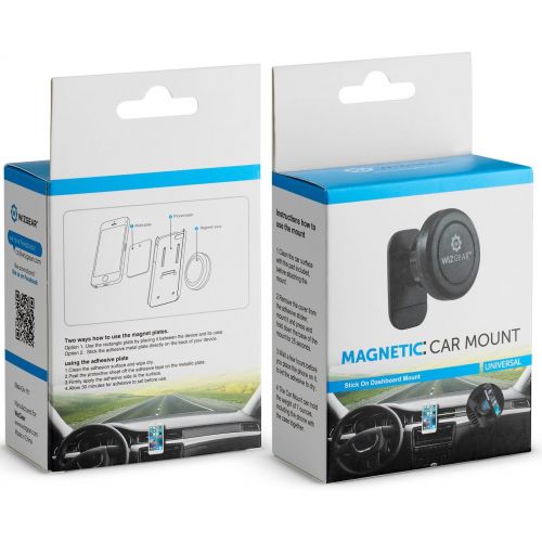  [아마존베스트]WizGear Magnetic Mount, Universal Stick-On Dashboard Magnetic Car Mount Holder, for Cell Phones and Mini Tablets with Fast Swift-snap Technology, Magnetic Cell Phone Mount