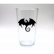 WizardatNight Customizable Dragon Pub Glass/Beer Mug/Stien - dragon lover, glass, drinking glass, barware, cold drink, magical, magick, fantasy creature