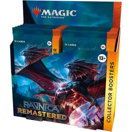  Magic: The Gathering Ravnica Remastered Collector Booster Box - 12 Packs (180 Magic Cards)