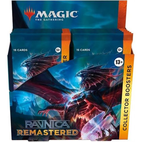  Magic: The Gathering Ravnica Remastered Collector Booster Box - 12 Packs (180 Magic Cards)