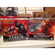 Wizards of the Coast M T G 2 BOX LOT KHANS OF TARKIR & FATE REFORGED FAT PACKS FACT SEALD