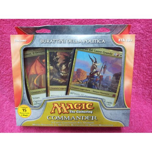  Wizards of the Coast ITALIAN Magic MTG 2011 Commander C11 Sealed Political Puppets Deck the Gathering