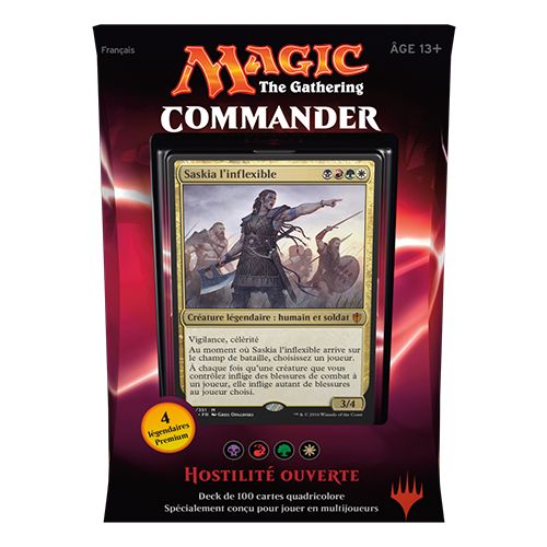  Wizards of the Coast FRENCH Magic MTG 2016 Commander C16 Sealed Open Hostility Deck The Gathering