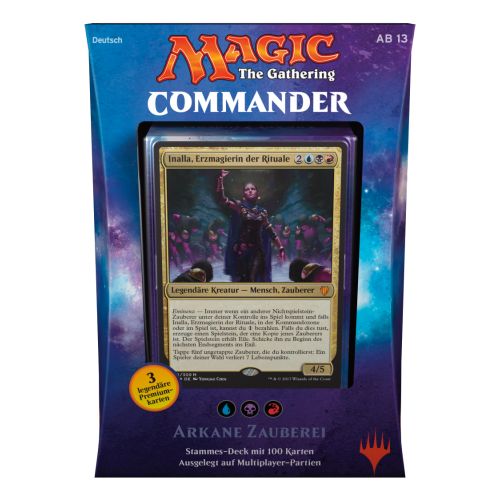  Wizards of the Coast GERMAN Magic MTG 2017 Commander C17 Sealed Arcane Wizardry Deck The Gathering