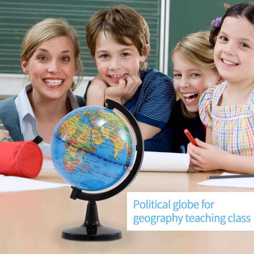  [아마존베스트]Wizdar 4 World Globe for Kids Learning, Educational Rotating World Map Globes Mini Size Decorative Earth Children Globe for Classroom Geography Teaching, Desk & Office Decoration-4
