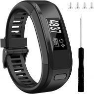 [아마존베스트]Wizvv Compatible Bands Replacement for Garmin Vivosmart HR, with Metal Buckle Fitness Wristband Strap (8 Colors)