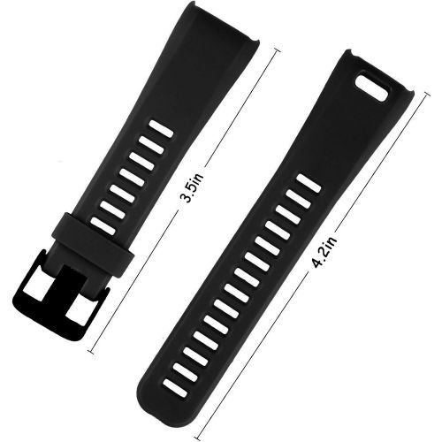  [아마존베스트]Wizvv Compatible Bands Replacement for Garmin Vivosmart HR, with Metal Buckle Fitness Wristband Strap (8 Colors)