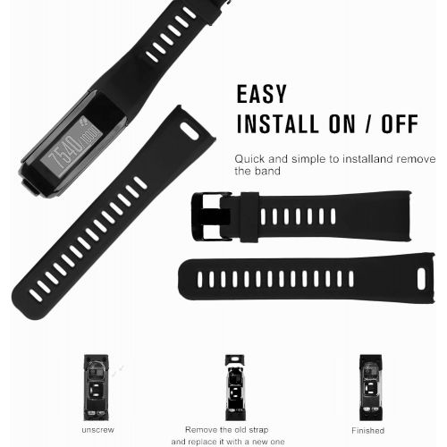  [아마존베스트]Wizvv Compatible Bands Replacement for Garmin Vivosmart HR, with Metal Buckle Fitness Wristband Strap (8 Colors)