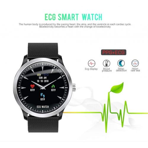  Wkgre N58 1.22Inch ECG Display Customized Activity Waterproof Pedometer Blood Pressure Heart Rate Monitor 3D UI Smart Watch