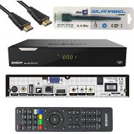 Wlanabel Edison Piccollo S2+T2/C Full HD Satellite Cable Receiver FTA HDTV DVB S2/C/T2 (HDMI, AV, USB 2.0, Display, CA, CI, LAN) German Pre Measured with WLAN Cable and HDMI Cable