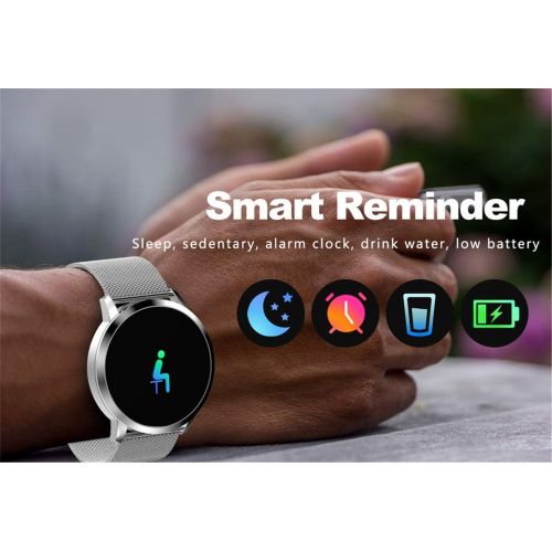  WoCoo Smart Watch Q8 OLED Color Screen Smartwatch Women Fashion Fitness Tracker Heart Rate Monitor for Android iOS