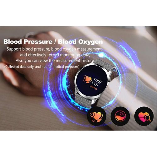  WoCoo Smart Watch Q8 OLED Color Screen Smartwatch Women Fashion Fitness Tracker Heart Rate Monitor for Android iOS