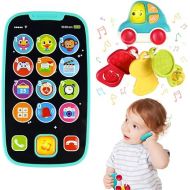 Baby Cell Phone Toys for 1 Year Old Gifts,First Learning Baby Toy for 12-18 Months,Educational Preschool Pretend Play Set with Flashing Lights and Sounds