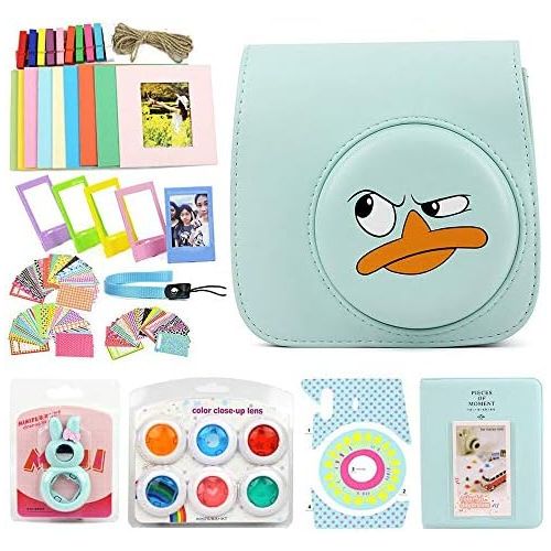  WOGOZAN for Fujifilm Instax Mini 9/8 Instant Film Camera Leather Case Suit with Case, Photo Album, Filters and Other 6 Accessories 9 Items