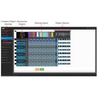 Wohler Route Input Signals to Various Outputs for iAM-MIX8/16 (Requires Software Activation Key)