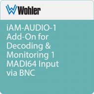Wohler iAM-AUDIO-1 Add-On for Decoding & Monitoring 1 MADI64 Input via BNC