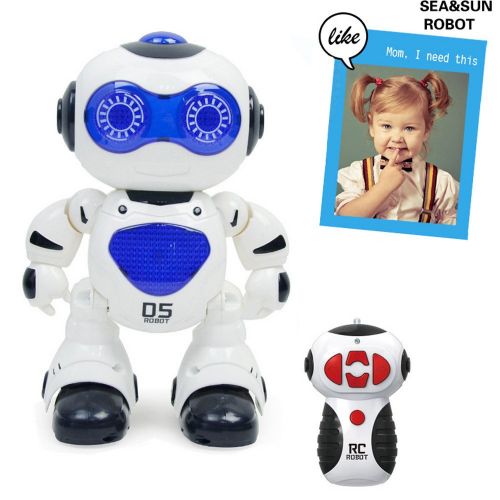  Wokee Fernbedienung Astronaut Roboter Walking Musik Spielwaren Sing Dance Programmable mit LED Licht fuer Kinder