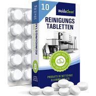 WoldoClean Cleaning Tablets 10 x 2 g for Fully Automatic Coffee Machine ? Compatible and Tested for Siemens, Melitta, Jura, Philips, DeLonghi, Saeco