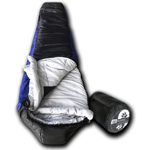 Wolftraders LoneWolf +0 Degree Premium Lightweight Mummy Sleeping Bag with Xfil