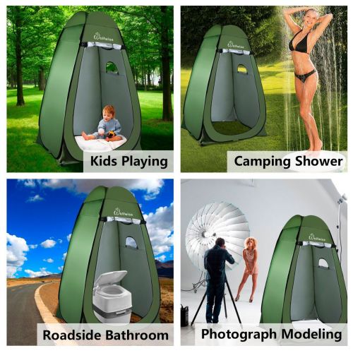  WolfWise Pop up Toilettenzelt Umkleidezelt, Camping Duschzelt Outdoor Mobile Toilette Umkleidekabine Lagerzelt Tragbar