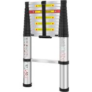 [아마존 핫딜] [아마존핫딜]WolfWise Aluminum Telescopic Extension Multi-Purpose Ladder, 12.5FT, 330lbs Capacity