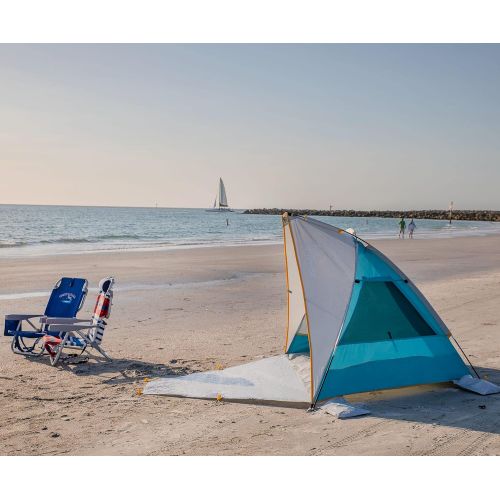  WolfWise 2-3 Person Portable Beach Tent UPF 50+ Sun Shade Canopy Umbrella with Extendable Floor