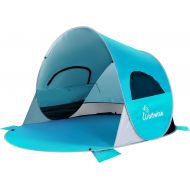 [아마존베스트]WolfWise UPF 50+ Easy Pop Up 3-4 Person Beach Tent Sport Umbrella Instant Sun Shelter Tent Sun Shade Baby Canopy