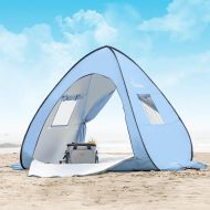 WolfWise UPF 50+ Easy Pop Up Beach Tent Sun Shelter Portable Baby Canopy Quick Instant Automatic Sport Umbrella Sun Shade