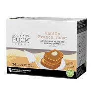 Wolfgang Puck Coffee Single Serve Capsules, Medium Roast, Compatible with Keurig K-Cup Brewers, Vanilla French Toast 24 Count