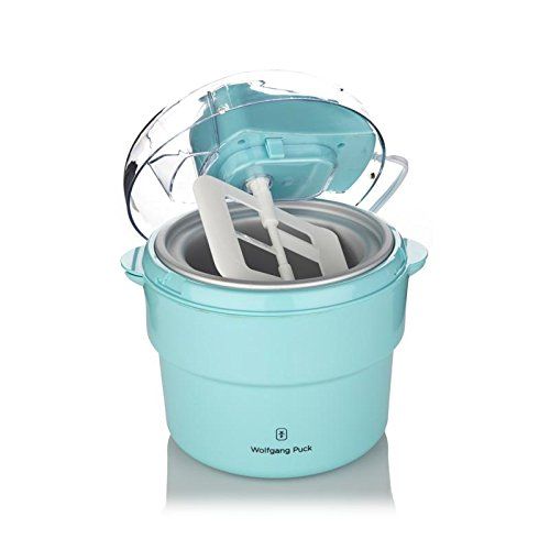  Wolfgang Puck Fully Automatic Frozen Dessert Maker, Blue, 1.5 qt