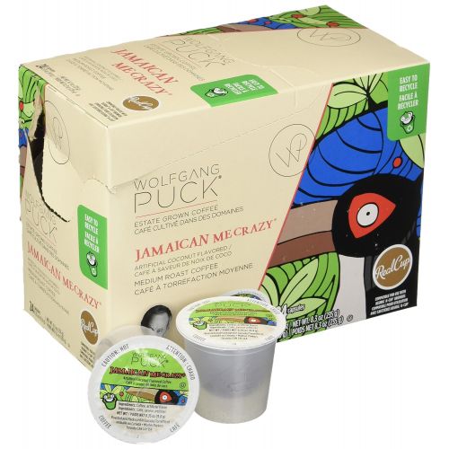  Wolfgang Puck Jamaican Me Crazy K-Cup Coffee, 96 Count Case, Compatible with All Keurig K-Cup Brewers, including Keurig 2.0