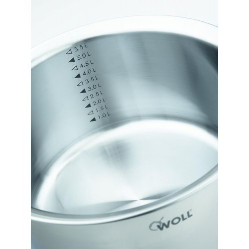  Woll 116CO Concept - 5-ply Edelstahltopf, 16 cm oe, 10 cm hoch, 2 L, inklusiv Deckel