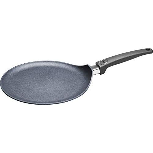  Woll 226 SL Antihaft-/ Crepe Pfanne, 26 cm mit festem Stiel inklusiv Holzwender und Schieber