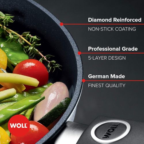  WOLL Diamond Diamond Lite, Induction Ready, 10-Piece Cookware Set with Diamond Reinforced Nonstick Coating