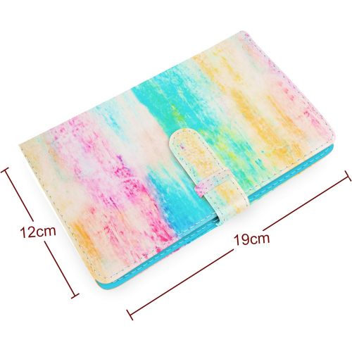  WOLVEN Mini Photo Album Compatible with Polaroid Fujifilm Mini 7s 8 8+ 9 25 26 50s 70 90 11 Film (Watercolor)