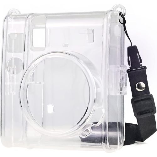  Wolven Clear Camera Case w Adjustable Rainbow Shoulder Strap Compatible with Fujifilm Mini 40