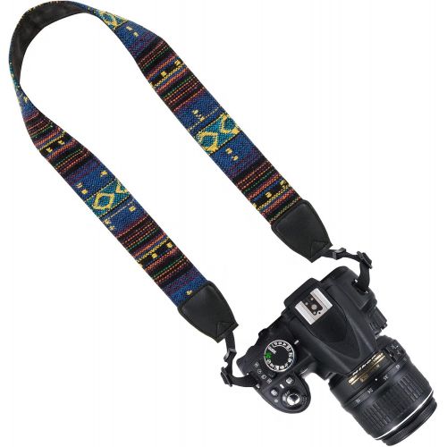  Wolven Pattern Canvas Camera Neck Shoulder Strap Belt for Men/Women Compatible with All DSLR/SLR/Nikon/Canon/Sony etc, 10