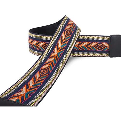  [아마존베스트]Wolven Vintage Jacquard Weave Camera Neck Shoulder Strap Belt Compatible with All DSLR/SLR/Digital Camera (DC)/Instant Camera/Polaroid etc (Aztec 01)