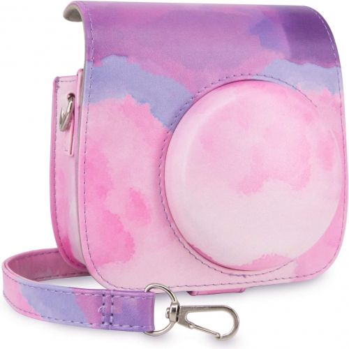  Wolven Protective Case Bag Purse Compatible with Mini 11 Mini 9 Mini 8 Mini 8+ Camera, Purple