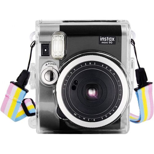  Wolven Clear Camera Case Compatible with Fujifilm Instax Mini 90 Instant Camera - Mini 90 Transparent