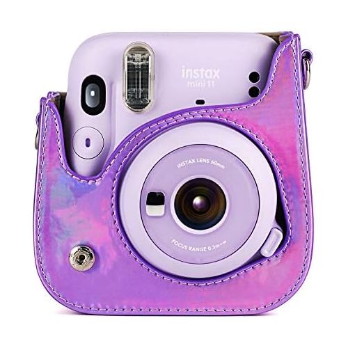  WOLVEN Protective Case Bag Purse Compatible with Mini 11 Camera, Purple Laser